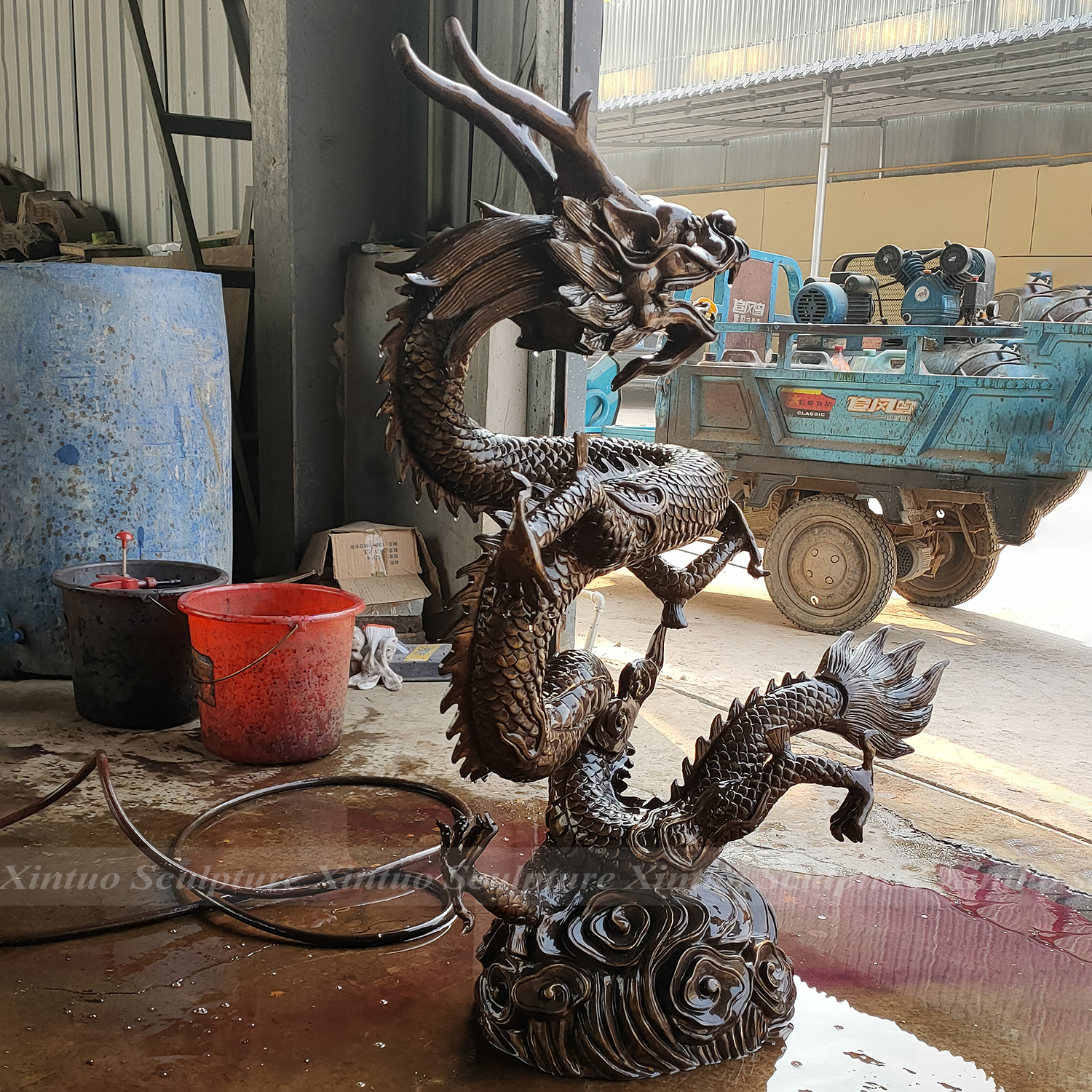 Bronze Dragon Statue
