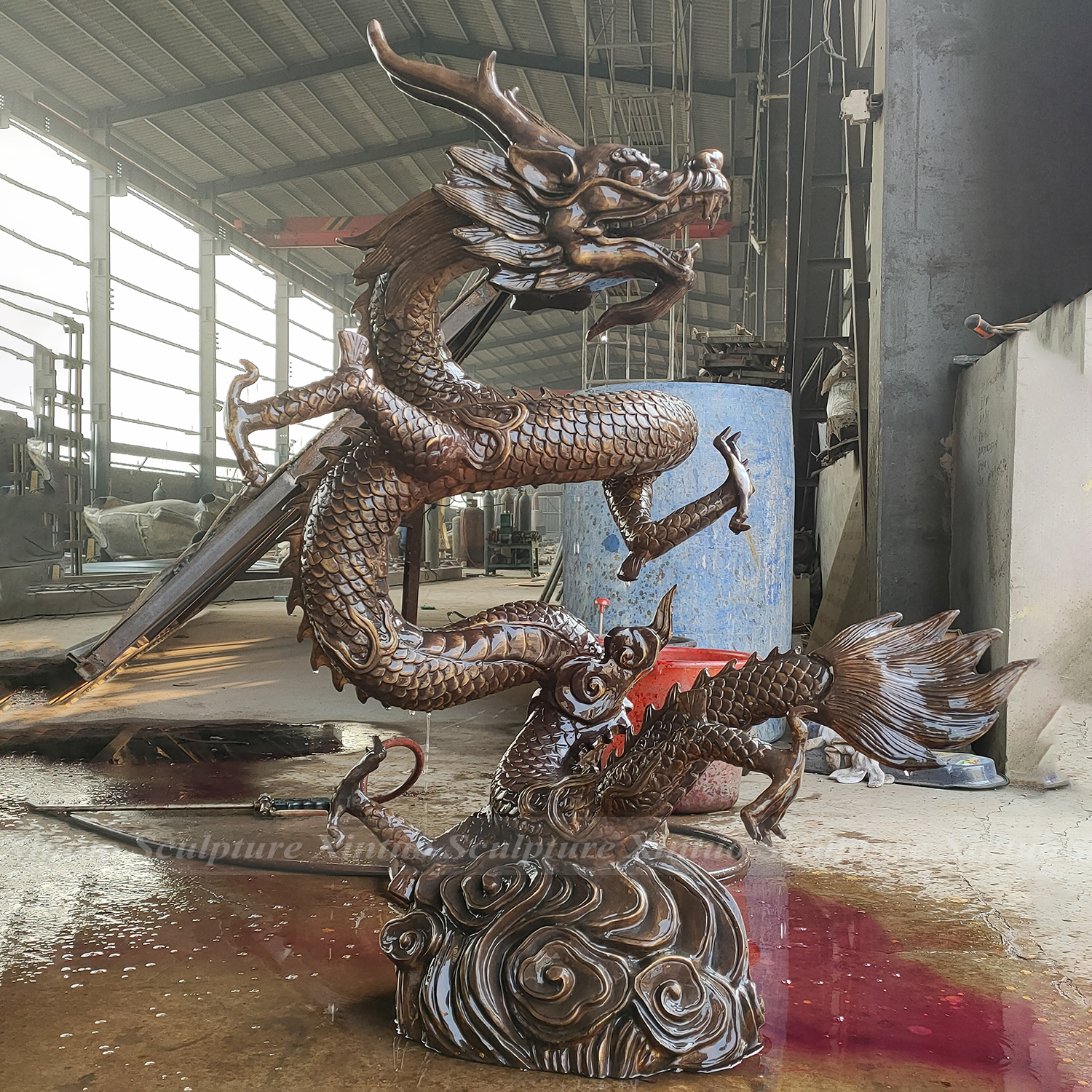 Bronze Dragon Statue
