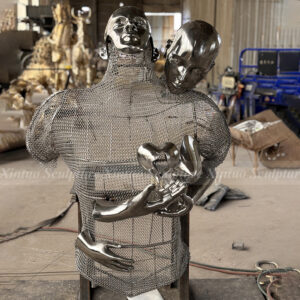 stainless steel wall sculpture
