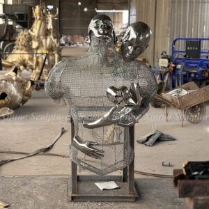 stainless steel wall sculpture