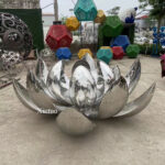Metal Lotus Sculpture