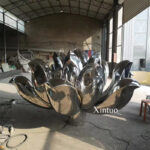 Metal Lotus Sculpture