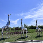 Large Outdoor Giraffe Statue