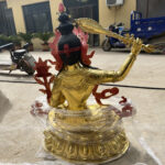 Gilded Manjushri Statue