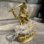 Gilded Manjushri Statue