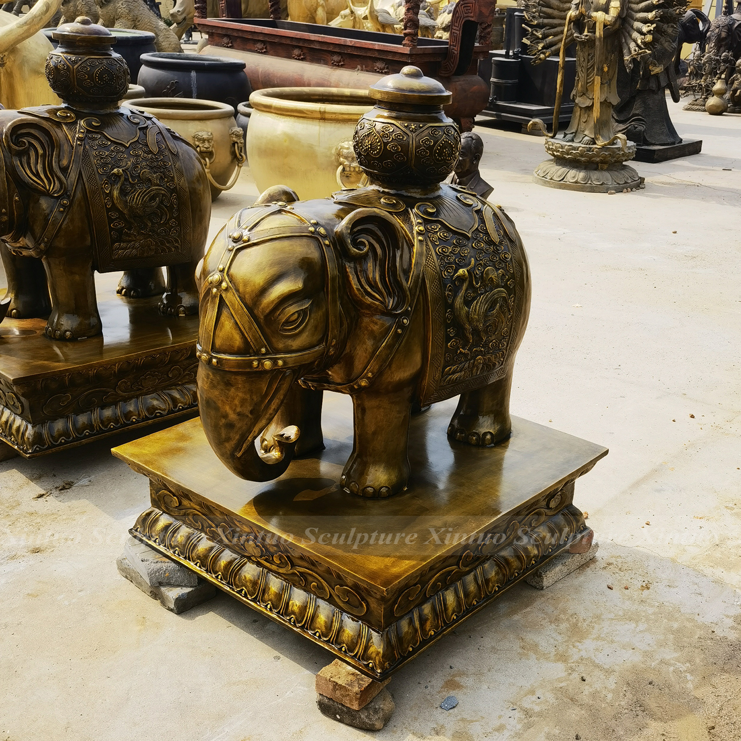 Antique Elephant Sculpture2 Antique Elephant Sculpture