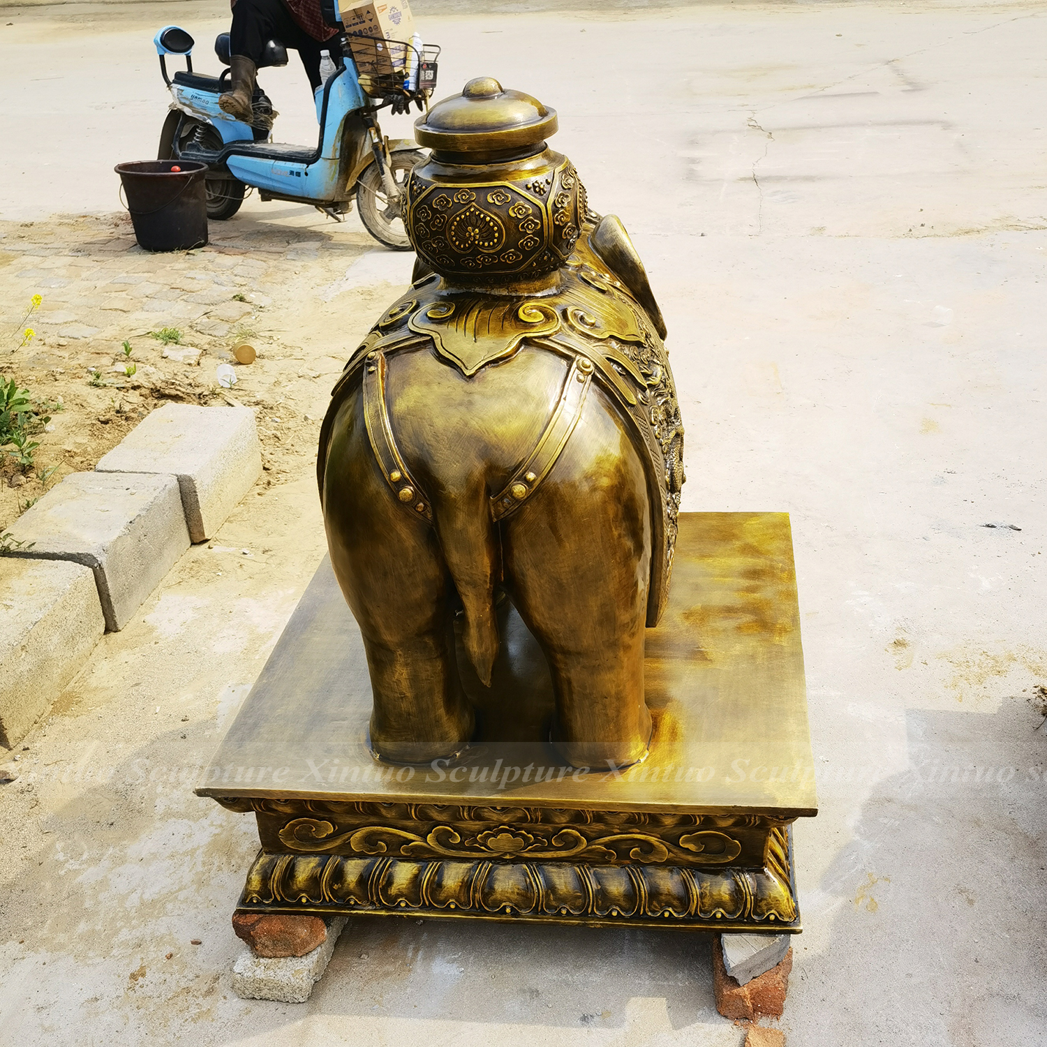 Antique Elephant Sculpture4 Antique Elephant Sculpture