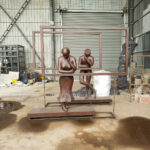 Modern Abstract Figure Sculpture