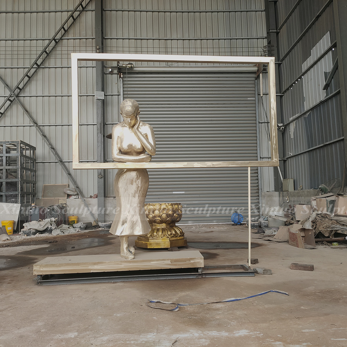 Modern Abstract Figure Sculpture