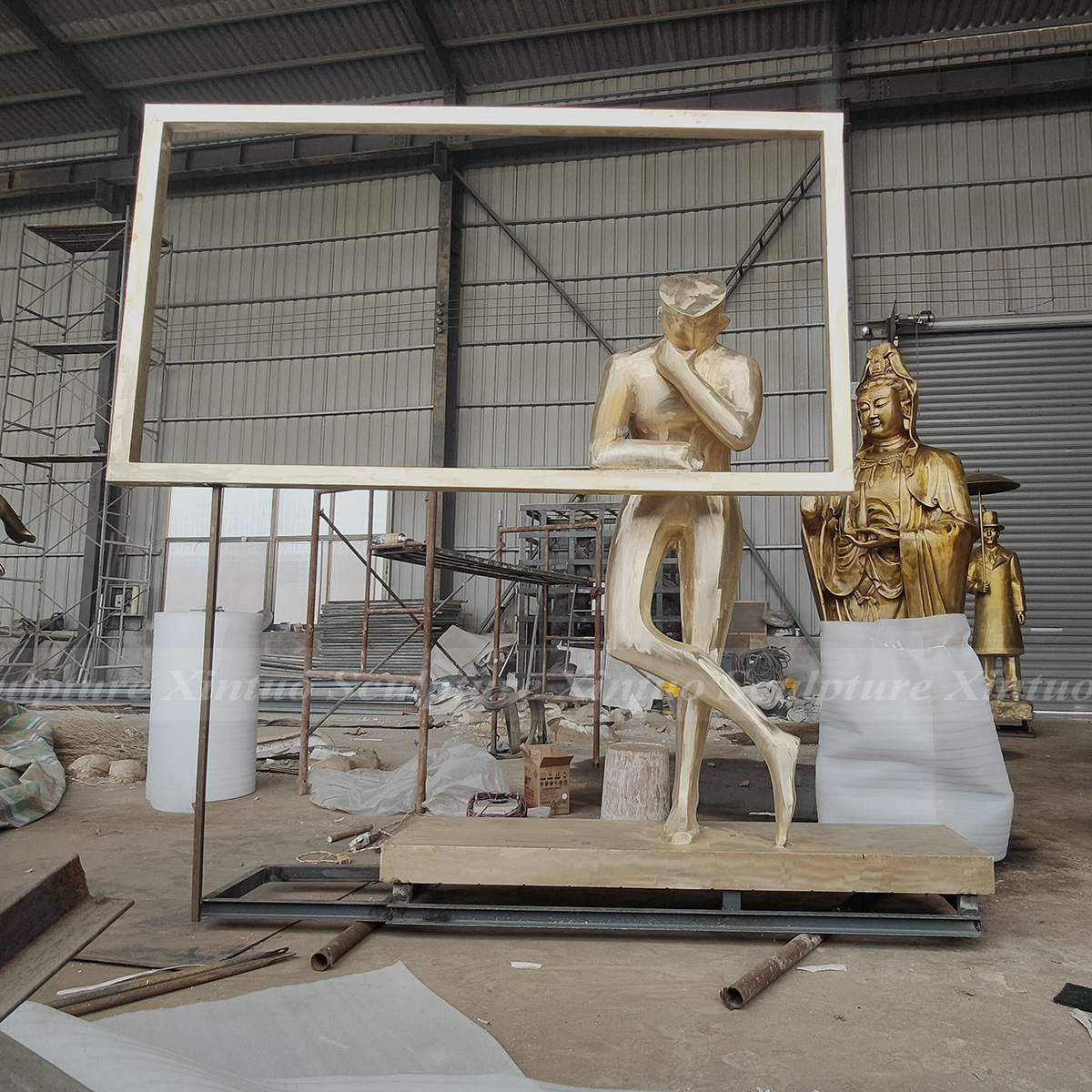 Modern Abstract Figure Sculpture