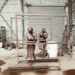 Modern Abstract Figure Sculpture