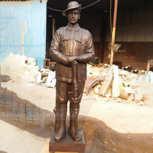 bronze military statues