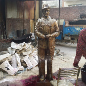 bronze military statues