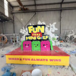 Fiberglass Theme Park Bench