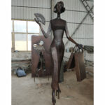 Abstract Bronze Sculpture