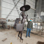 Abstract Bronze Sculpture