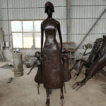 Abstract Bronze Sculpture