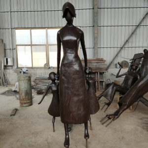 Abstract Bronze Sculpture