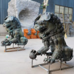 Bronze Foo Lion Statue
