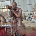 Bronze Photographer Statue