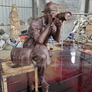 Bronze Photographer Statue