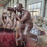 Bronze Photographer Statue