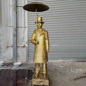 Umbrella Man Statue