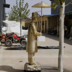 Umbrella Man Statue