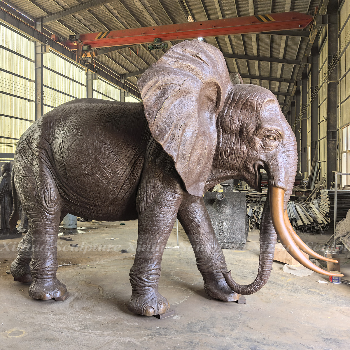 large bronze elephant statues