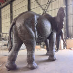 large bronze elephant statues