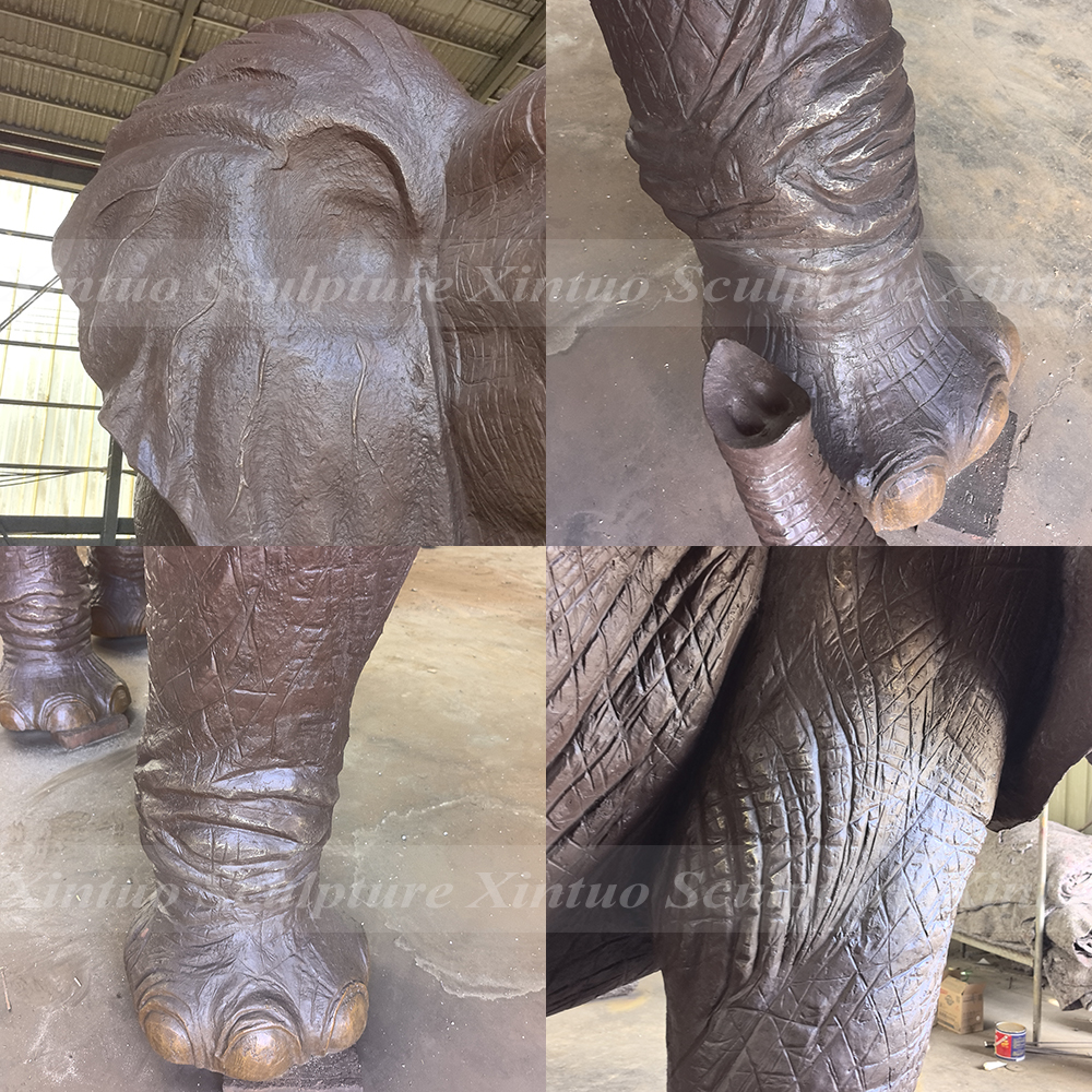 large bronze elephant statues