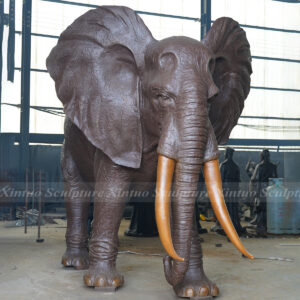 large bronze elephant statues