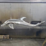 Fiberglass Dolphin Statue
