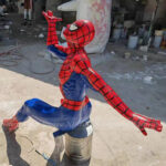full size spiderman statue
