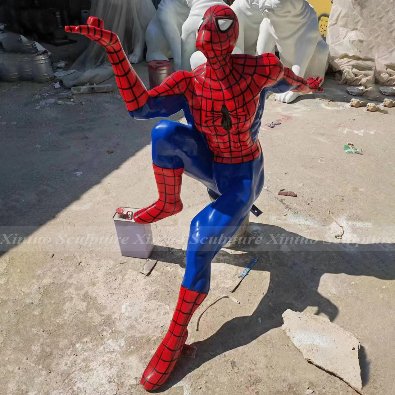 full size spiderman statue (6) full size spiderman statue