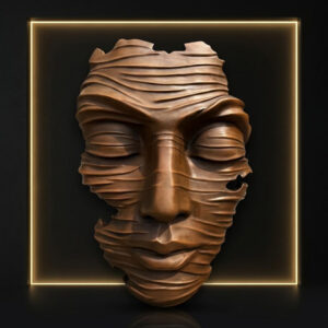 Wall Hanging Face Sculpture