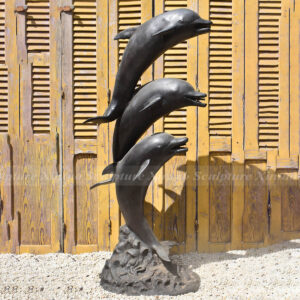 Bronze Dolphin Fountain