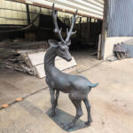 Bronze Deer Garden Statue