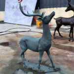 Bronze Deer Garden Statue