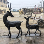 Bronze Deer Garden Statue
