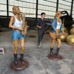 Bronze Musician Statues