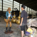 Bronze Musician Statues