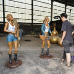 Bronze Musician Statues