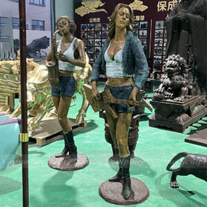 Bronze Musician Statues