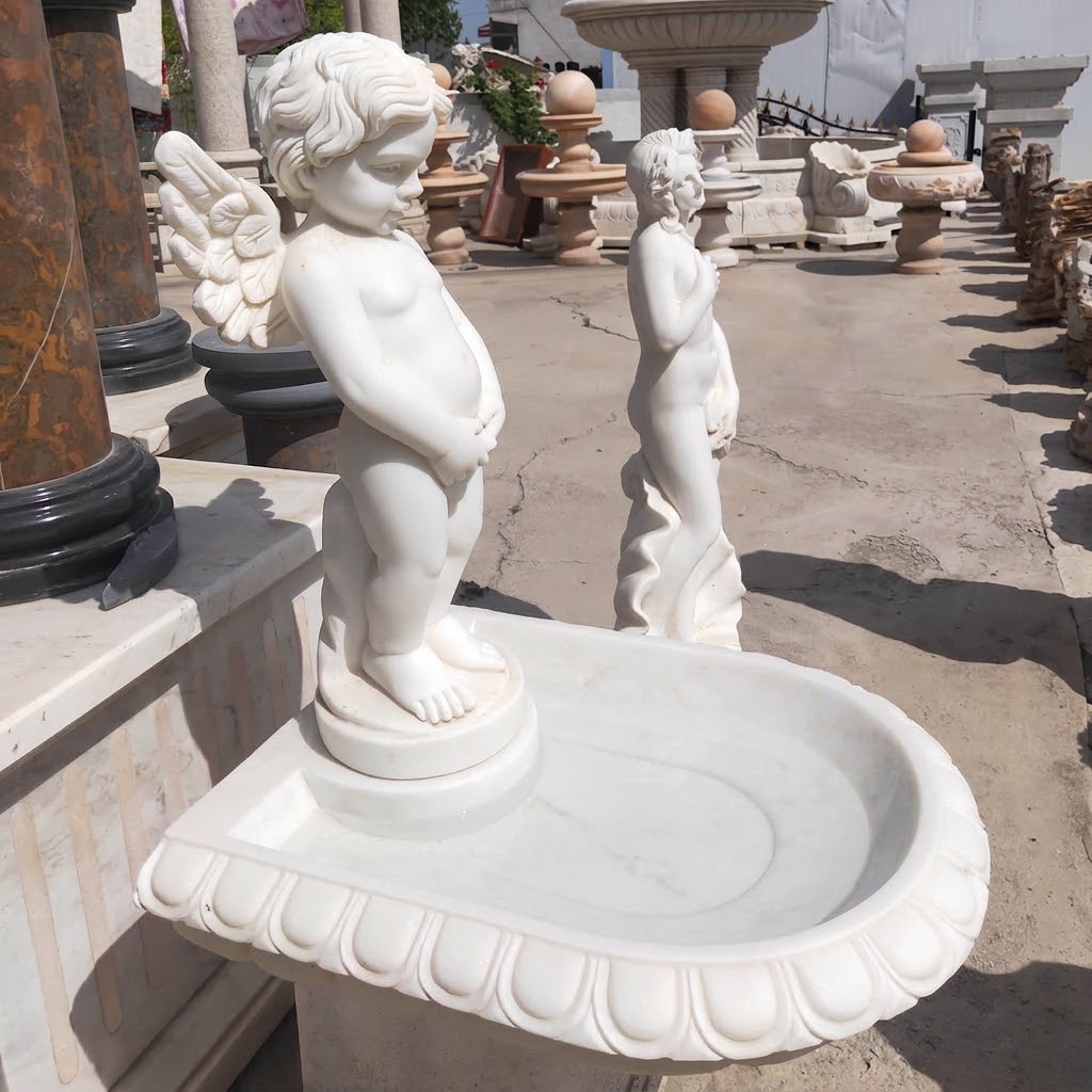 Marble Cherub Fountain Marble Cherub Fountain