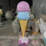large ice cream cone statue