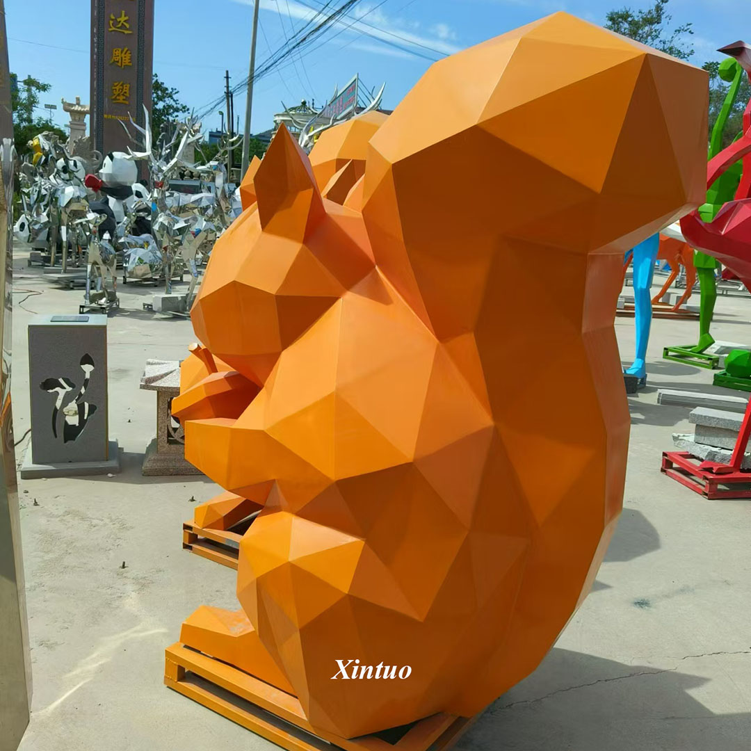 Metal Squirrel Sculpture Metal Squirrel Sculpture