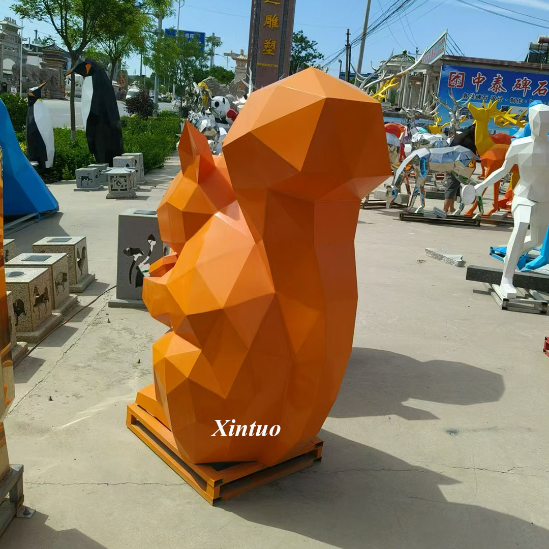 Metal Squirrel Sculpture Metal Squirrel Sculpture