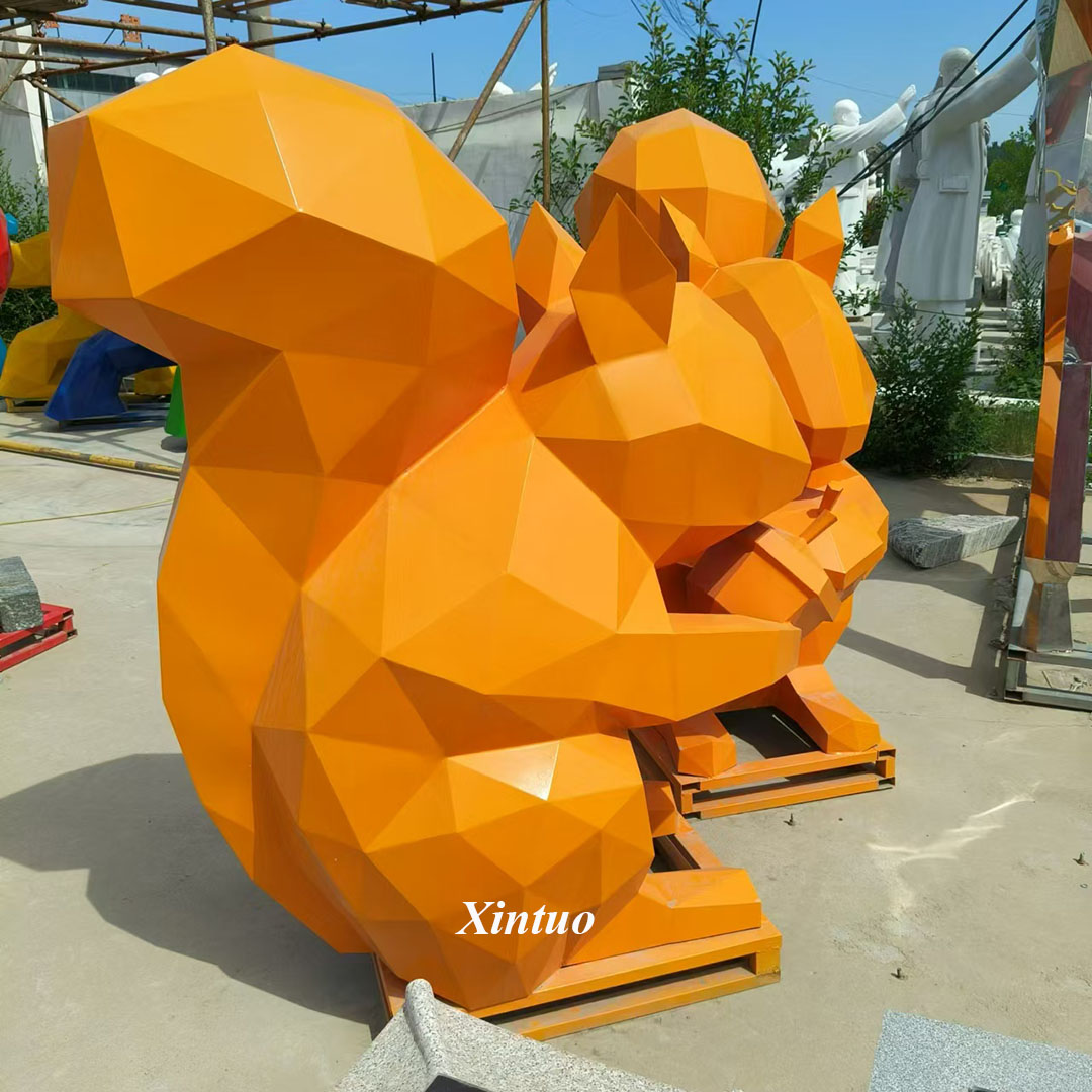 Metal Squirrel Sculpture Metal Squirrel Sculpture