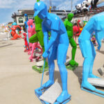 Golfer Lawn Statue